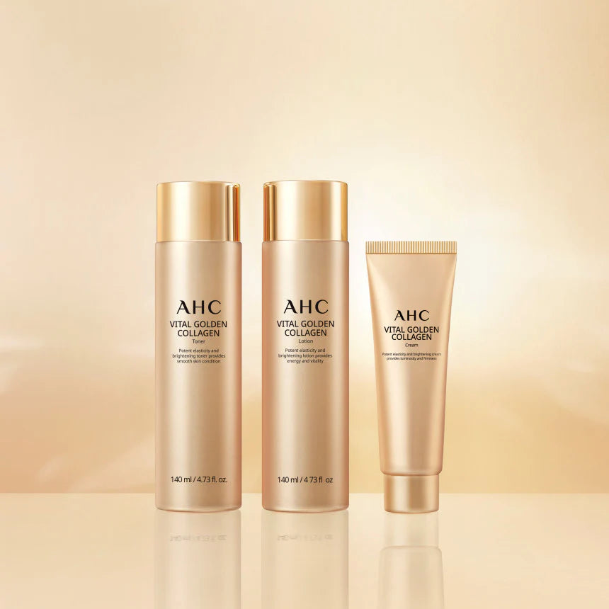 AHC Vital Golden Collagen Youth Total Care Set – Coffret Anti-Âge Collagène & Éclat