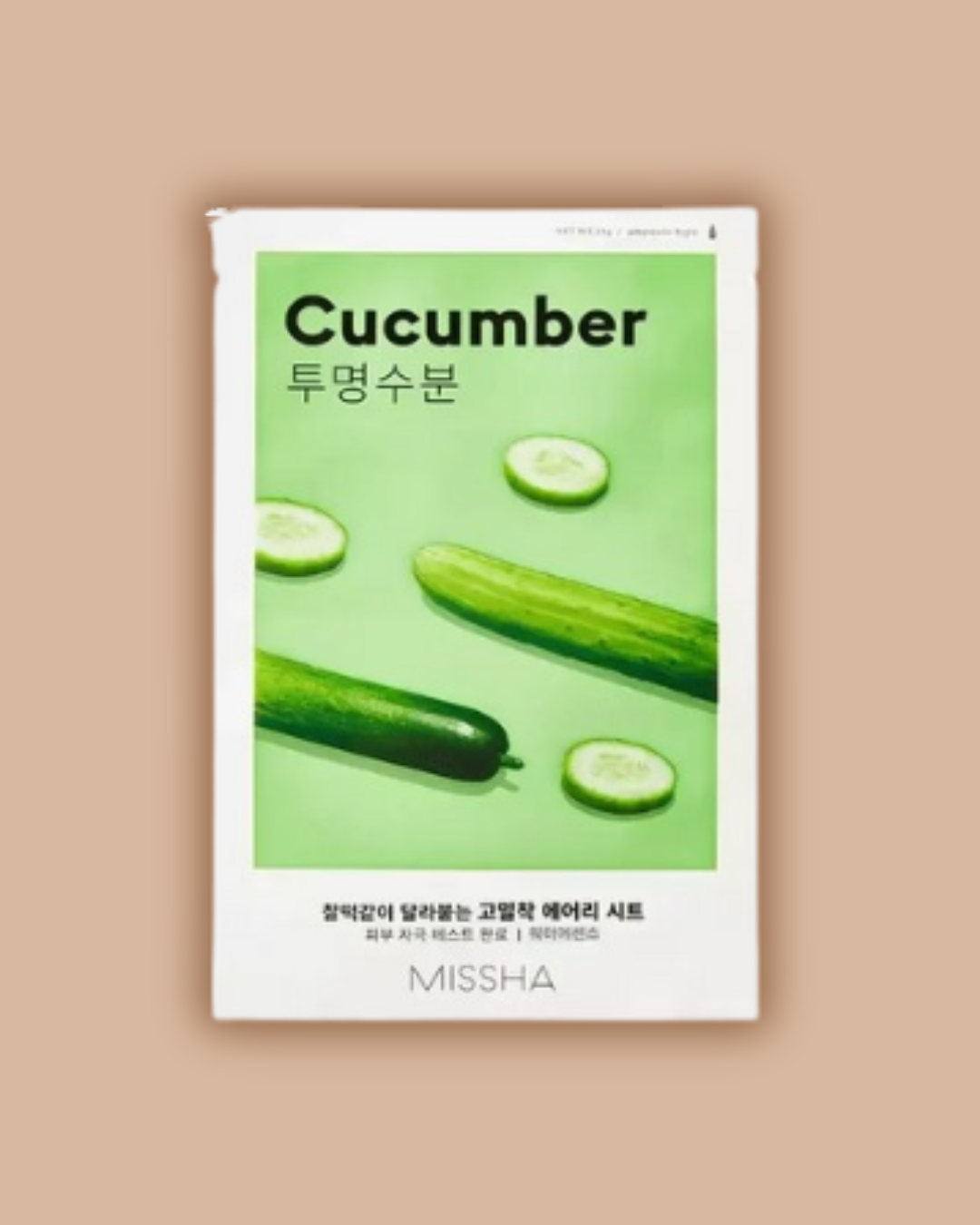 Missha - Airy Fit Sheet Mask Cucumber - Masque