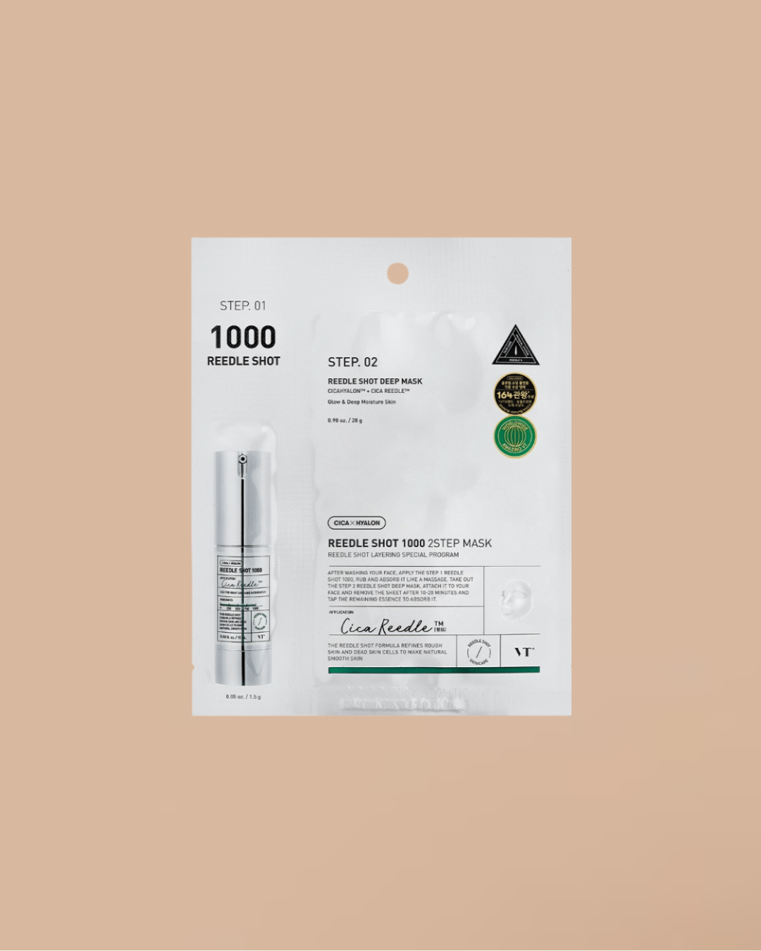 Reedle Shot 100 – Masque visage deux étapes