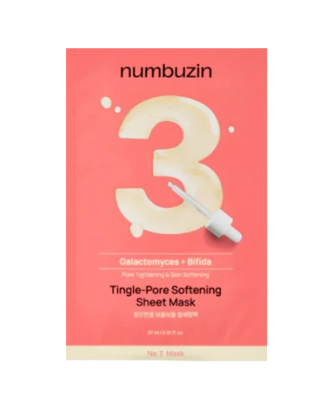 Numbuzin No.3 - Tingle-Pore Masque Visage