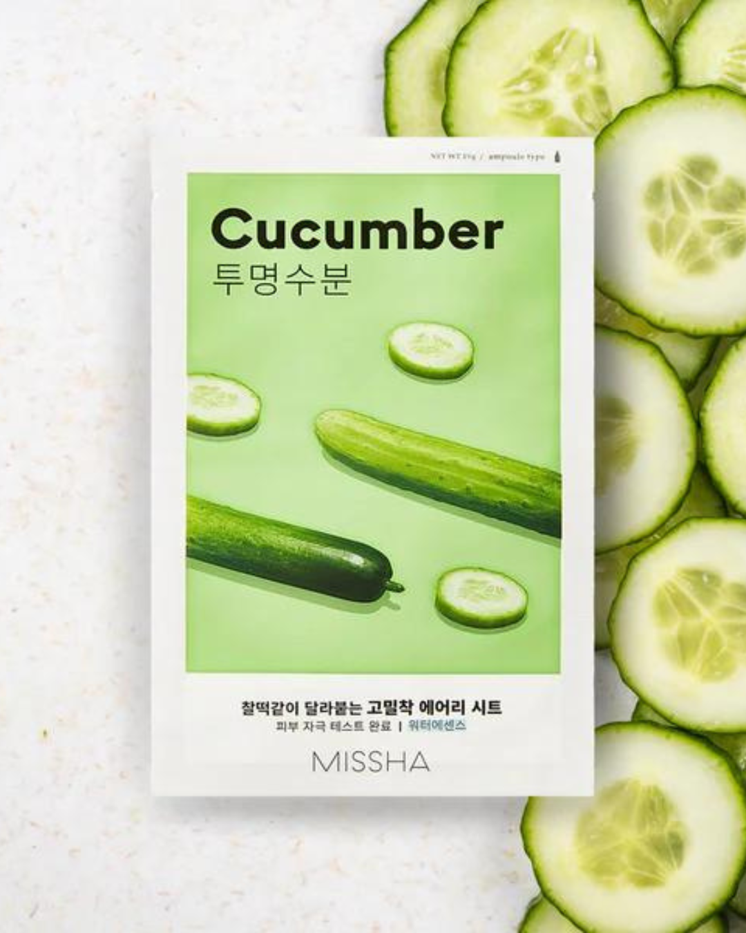Missha - Airy Fit Sheet Mask Cucumber - Masque