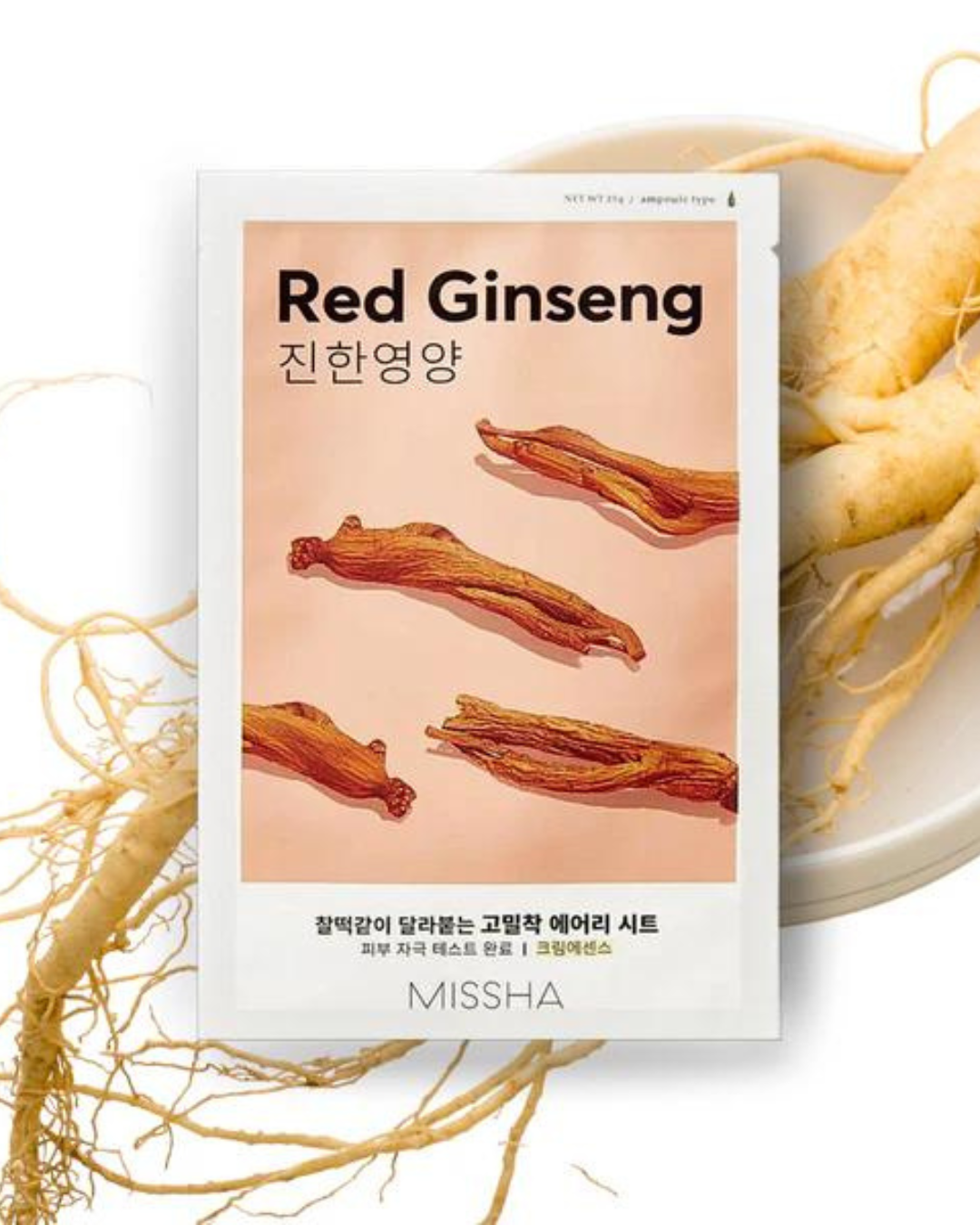 Missha - Airy Fit Sheet Mask Red Ginseng - Masque