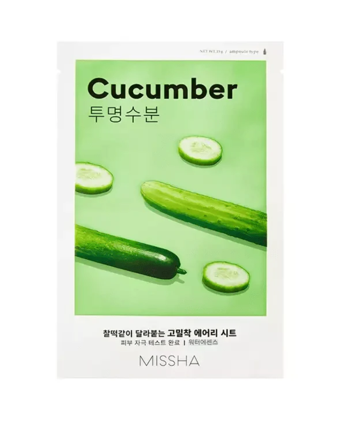 Missha - Airy Fit Sheet Mask Cucumber - Masque