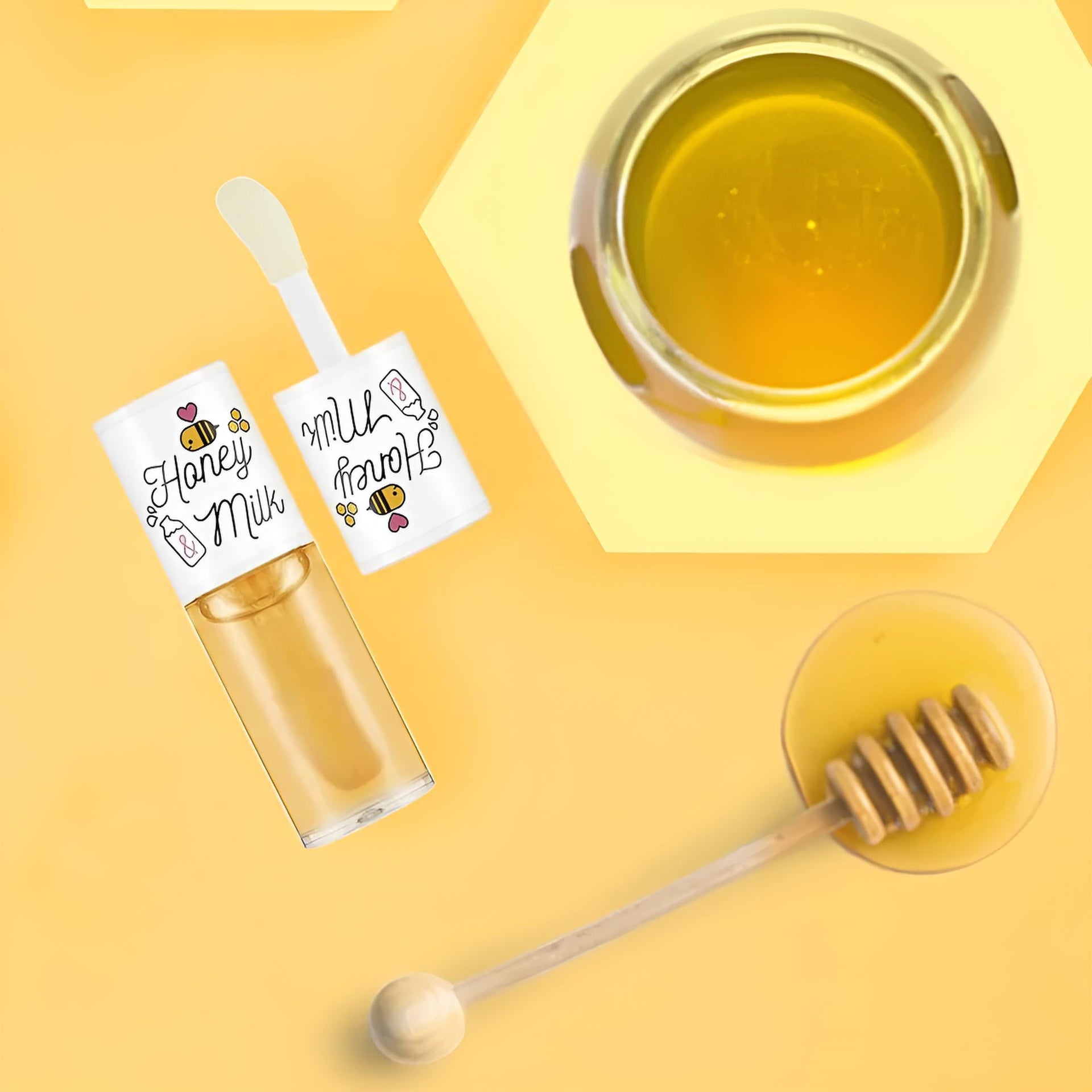 A'PIEU – Huile à Lèvres Honey & Milk